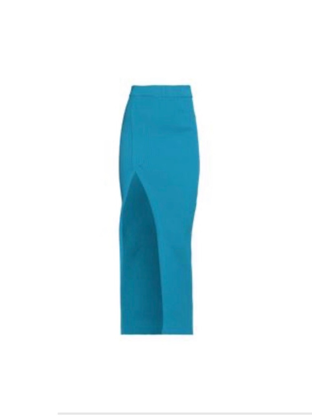 Women’s Teal Maxi Skirt with Front Slit